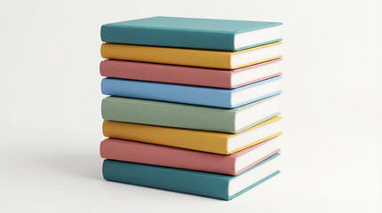 Fototapeta premium Pile of isolated books in the background. International education day. World Book Day