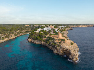 Cala Pi coastline in Mallorca, Spain