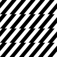 Mountain line. Lightning seamless pattern. Zig zag patterns. Background repeating zigzag stripe. Repeated thunder patern. Black anime comic on white backdrop. Geometric lightening. Vector illustration