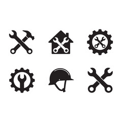 Construction Tools And Repair Icon Set