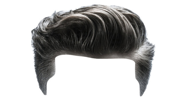 Gray pompadour hairstyle for men