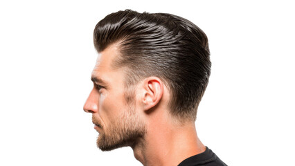 Fototapeta premium Man with a classic slicked back hairstyle