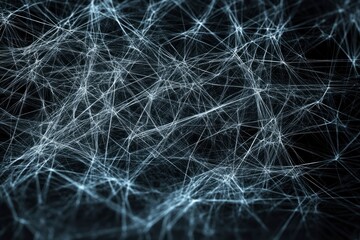 Digital connection network background in blue tones