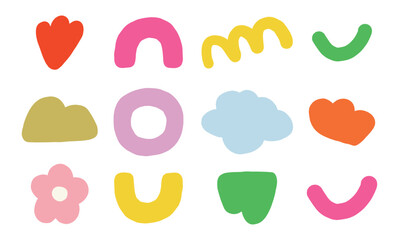 Playful Abstract Organic Shapes Collection