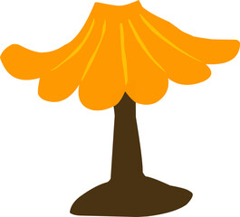 Hand drawn cute cartoon desk lamp, reading light on bedside