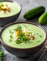 Gurkensuppe mit Dill