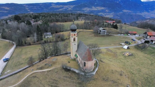 Fi&egrave; allo Sciliar, Church of Sant'Antonio. Dolomites