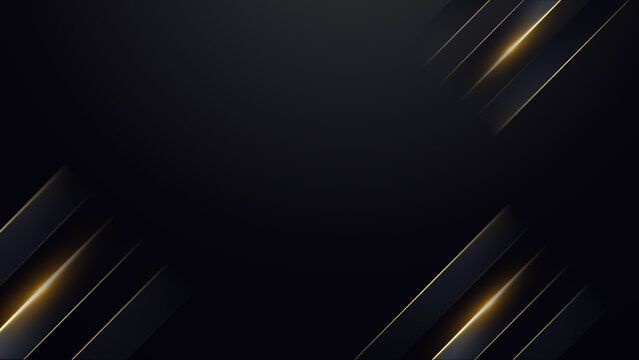 Black and Gold Award Background. Modern Luxury and Premium Design Template. Beautiful Wedding Template. Celebrating Graphics for Birthday and Event occasion. Royal Looking Creative Design Pattern.