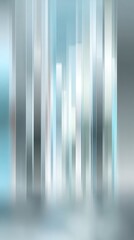 Abstract vertical light streaks in blue and silver tones with modern motion effect