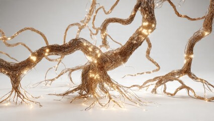 Golden Lighted Branches