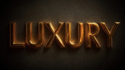 Luxurious gold typography on a dark textured surface with editable text