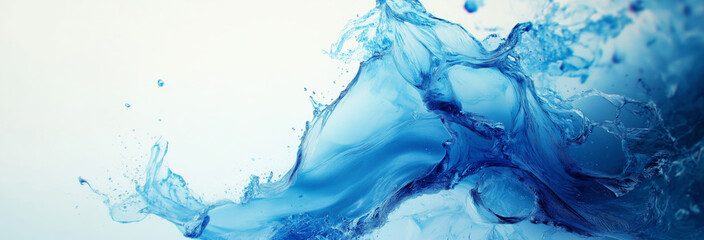 Creative Online Marketing Image with Light Blue and Blue Accents