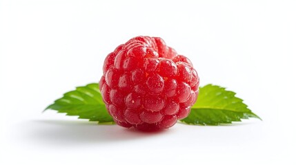 raspberry on white