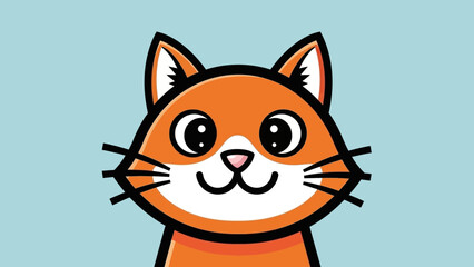Obraz premium Adorable orange cat with big eyes and a sweet smile.