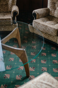 retro carpet and furniture