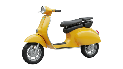 Yellow Retro Scooter