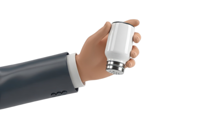 Hand in Suit Sprinkling Salt