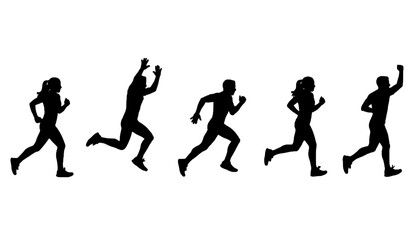 Jogger Running Park Silhouette