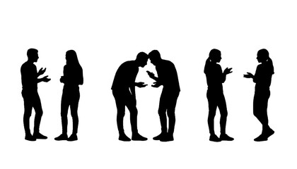 Young Urbanites Group Silhouette