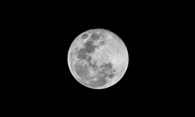 Obraz premium Full moon January 1st 2026
