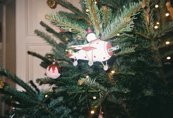 Christmas decorations on a Christmas Tree