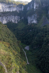 Three Natural Bridges at Wulong Karst Geological Park, Chongqing, China