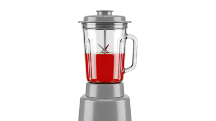 Blender with Red Liquid