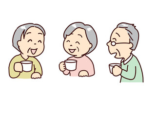 友人とテータイムを楽しむ