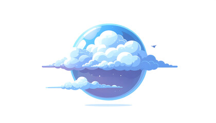 blue sphere in the shape of heart