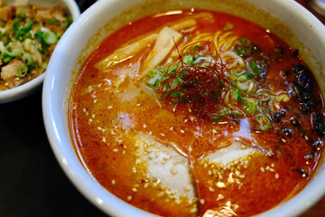 Steaming Hot Bowl of Traditional Japanese Ramen