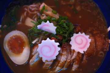 Steaming Hot Bowl of Traditional Japanese Ramen