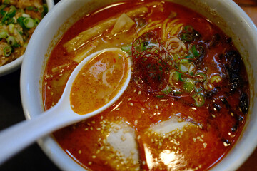 Steaming Hot Bowl of Traditional Japanese Ramen