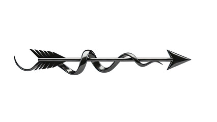 Black Arrow with Serpent-like Twist