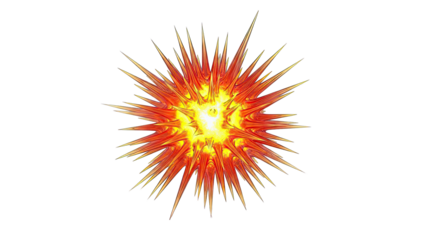 Fiery Explosion Burst