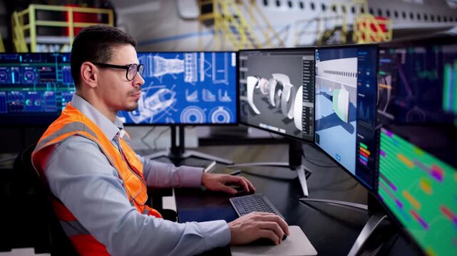 Aerospace Maintenance: Checking Mechanical 3D Design Of Aircraft Parts