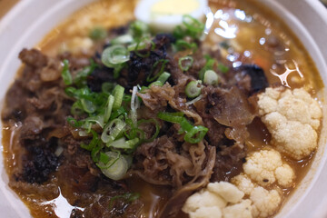 Steaming Hot Bowl of Traditional Japanese Ramen