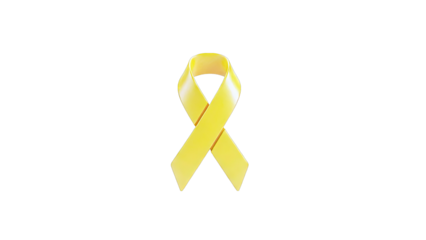 Yellow awareness ribbon