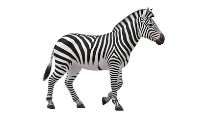 Zebra Standing Profile View