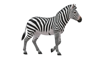 Zebra Standing Profile View