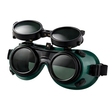 Steampunk Welding Goggles Isolated