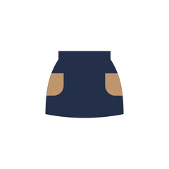 Half apron with pockets vector illustration on white background