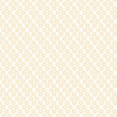 Seamless Beige Floral Pattern Background with Soft Minimal Flower Motif