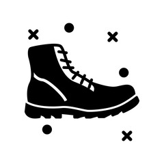Boot icon design template
