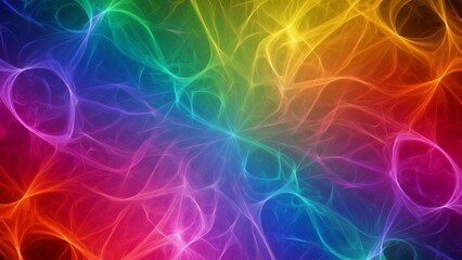 Abstract colorful energy lines