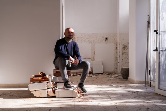Portrait of young contractor