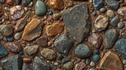 Ultra realistic macro HDR natural stone texture background with fine mineral details