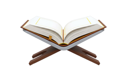 Open Book on a Wooden Rehal Stand