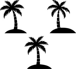 palm trees silhouettes