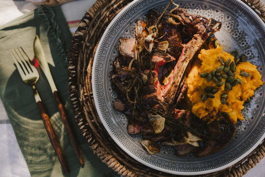 Skirt Steak and Sweet Potato