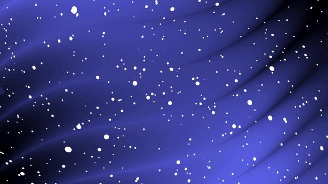 Abstract blue particles float and drift in soft motion, creating a calm futuristic background with glowing dots, depth, and smooth movement ideal for technology or digital them